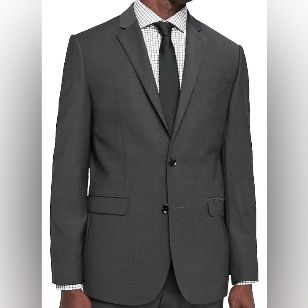 Express Photographer grey fitted light grey blazer/jacket, Sz 38R
